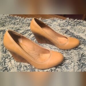 Clark's women's Indigo wedges 7